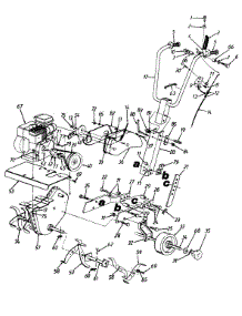 Handle And Chain Case Assembly parts for Mtd Tiller 216-035-129 / 1996 from AppliancePartsPros.com