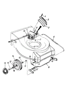 Front Axle Assembly parts for Mtd Self-Propelled Walk-Behind Mower 126E478O136 / 1996 from AppliancePartsPros.com