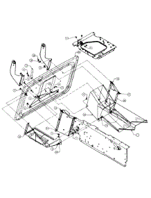 Chute Asembly - Center Section parts for Mtd Lawn Tractor 136G765N054 / 1996 from AppliancePartsPros.com