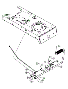 Clutch / Brake Pedal Assembly parts for Mtd Lawn Tractor 136G765N054 / 1996 from AppliancePartsPros.com