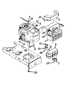 Engine / Heat Shield parts for Mtd Lawn Tractor 136G765N054 / 1996 from AppliancePartsPros.com