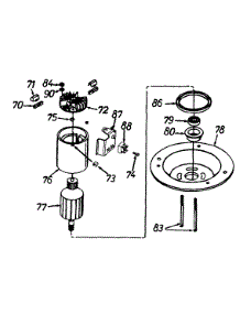 Motor Assembly parts for Mtd Electric Mower 186-407-136 / 1996 from AppliancePartsPros.com