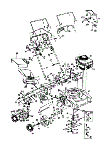 General Assembly parts for Mtd Self-Propelled Walk-Behind Mower 126-238M062 / 1996 from AppliancePartsPros.com