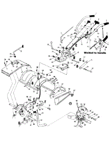 Handle / Tines parts for Mtd Tiller 216-430-062 / 1996 from AppliancePartsPros.com