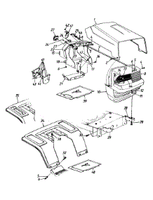 Hood Style 0 parts for Mtd Lawn Tractor 133M660G013 / 1993 from AppliancePartsPros.com