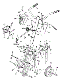 Handle And Wheel Assembly parts for Mtd Tiller 213-340-098 / 1993 from AppliancePartsPros.com