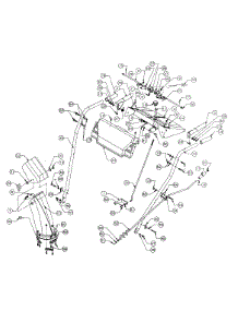 Handle Assembly parts for Mtd Snow Thrower 316E640F088 / 1996 from AppliancePartsPros.com