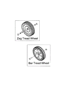 Wheel Chart parts for Ace Push Walk-Behind Mower 11A-418C033 / 2001 from AppliancePartsPros.com