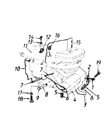 Engine, External parts for Ace Lawn Tractor 135O679H033 / 1995 from AppliancePartsPros.com