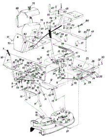 44" Deck parts for Ace Lawn Tractor 136-705-033 / 1986 from AppliancePartsPros.com
