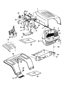 Hood Style "0" parts for Ace Lawn Tractor 13AH660F033 / 2000 from AppliancePartsPros.com