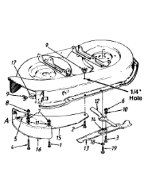 Mulching Kits (096 "F" 38Inch) & (097 "G" 42Inch) parts for Ace Lawn Tractor 136M673G033 / 1996 from AppliancePartsPros.com