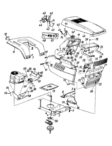 Hood Assembly parts for Ace Lawn Tractor 132-659G033 / 1992 from AppliancePartsPros.com
