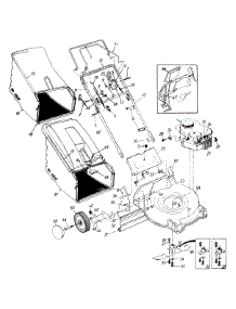 Handle And Wheel Assembly parts for Ace Self-Propelled Walk-Behind Mower 123-456B033 / 1993 from AppliancePartsPros.com