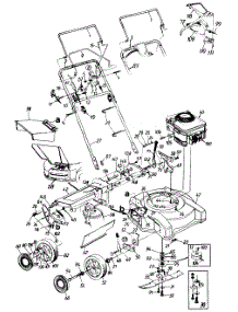 General Assembly parts for Agway Self-Propelled Walk-Behind Mower 125-233B019 / 1995 from AppliancePartsPros.com