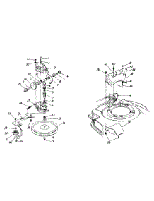 Transmission Assembly parts for Agway Self-Propelled Walk-Behind Mower 125-528C019 / 1995 from AppliancePartsPros.com