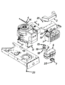 Muffler Assembly parts for Agway Lawn Tractor 136G695G019 / 1996 from AppliancePartsPros.com