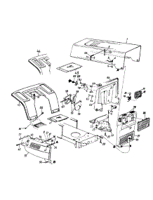Hood Style A parts for Agway Lawn Tractor 13AM67AG019 / 1997 from AppliancePartsPros.com