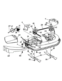Deck, Chute And Spindle Assembly (Part 1) parts for Agway Lawn Tractor 13AO69AG019 / 1997 from AppliancePartsPros.com