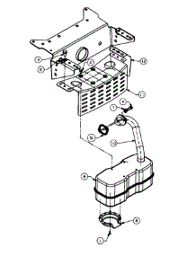 Muffler (Part 1) parts for Agway Lawn Tractor 13AO69AG019 / 1997 from AppliancePartsPros.com