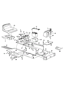Seat / Frame / Battery / Fuel Tank parts for Agway Lawn Tractor 13AO69AG019 / 1997 from AppliancePartsPros.com