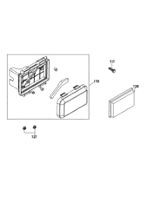 5X65ru Air Cleaner parts for Black Max Self-Propelled Walk-Behind Mower 12AVC62J719 / 2015 from AppliancePartsPros.com