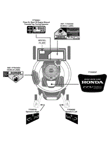 Label Map 12Avc6rq719 parts for Black Max Self-Propelled Walk-Behind Mower 12AVC6RQ719 / 2015 from AppliancePartsPros.com