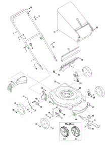 General Assembly parts for Bolens Push Walk-Behind Mower 11A-414S265 / 2009 from AppliancePartsPros.com