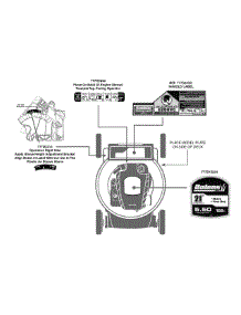 Label Map 11A-A14a065 parts for Bolens Push Walk-Behind Mower 11A-A14A065 / 2011 from AppliancePartsPros.com