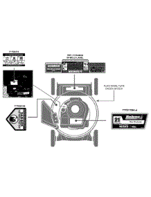 Label Map 11A-A40j065 parts for Bolens Push Walk-Behind Mower 11A-A40J065 / 2012 from AppliancePartsPros.com