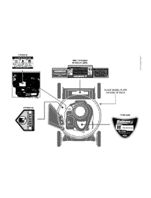 Label Map 11A-A44e065 parts for Bolens Push Walk-Behind Mower 11A-A44E065 / 2011 from AppliancePartsPros.com