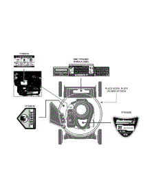 Label Map 11A-A44r265 parts for Bolens Push Walk-Behind Mower 11A-A44R265 / 2011 from AppliancePartsPros.com