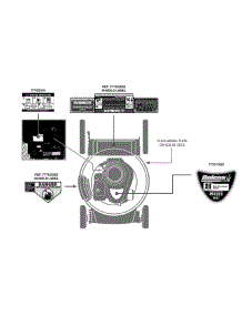 Label Map 11A-B04e065 parts for Bolens Push Walk-Behind Mower 11A-B04E065 / 2012 from AppliancePartsPros.com