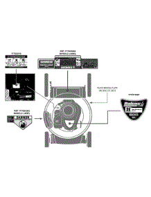 Label Map 11A-B04r765 parts for Bolens Push Walk-Behind Mower 11A-B04R765 / 2012 from AppliancePartsPros.com