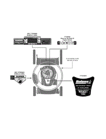 Label Map parts for Bolens Push Walk-Behind Mower 11A-B06R765 / 2013 from AppliancePartsPros.com