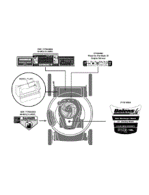 Label Map 11A-B0bl765 parts for Bolens Push Walk-Behind Mower 11A-B0BL765 / 2015 from AppliancePartsPros.com