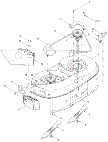 Deck Assembly "F" & "G" parts for Bolens Lawn Tractor 13AM662F765 / 2004 from AppliancePartsPros.com