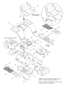 Seat, Fender Assembly parts for Bolens Lawn Tractor 13AN683G163 / 2003 from AppliancePartsPros.com