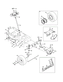 Front End Steering parts for Bolens Lawn Tractor 13W1762F065 / 2011 from AppliancePartsPros.com