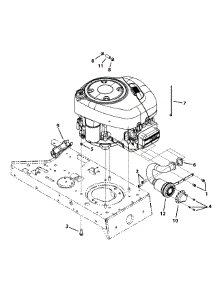 Engine Accessories B&S Model 31 W Bug Muffler parts for Bolens Lawn Tractor 13W1762F265 / 2012 from AppliancePartsPros.com