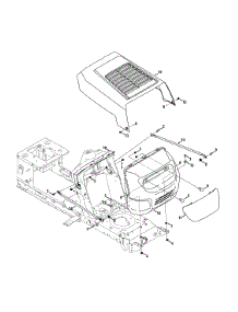 Hood & Grille parts for Bolens Lawn Tractor 13W1762F265 / 2013 from AppliancePartsPros.com