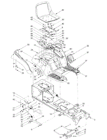 Seat, Fender Assembly parts for Bolens Garden Tractor 14AG808H163 / 2003 from AppliancePartsPros.com