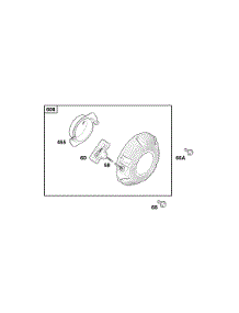 Rewind Starter parts for Briggs & Stratton Engine 050032-0128-B1 from AppliancePartsPros.com