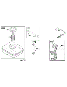 Fuel Supply parts for Briggs & Stratton Engine 050032-0129-E1 from AppliancePartsPros.com