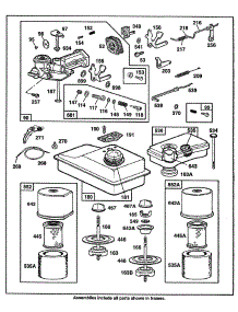 Carburetor,Fueltank,A / C Grps parts for Briggs & Stratton Engine 060112-1217-01 from AppliancePartsPros.com