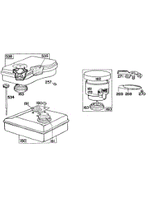 Air Cleaner, Fuel Tank parts for Briggs & Stratton Engine 060202-0189-99 from AppliancePartsPros.com