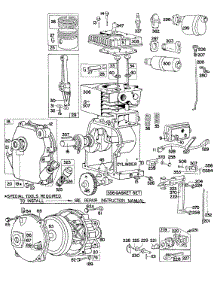 Cylinder,Crankcase,Gear Case parts for Briggs & Stratton Engine 060202-9490-50 from AppliancePartsPros.com