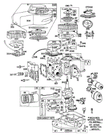 Cylinder,Sump Base,Pistongrp parts for Briggs & Stratton Engine 060502-9411-69 from AppliancePartsPros.com