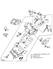 Carburetor,Wet-Bulb Primer parts for Briggs & Stratton Engine 062033-0653-01 from AppliancePartsPros.com