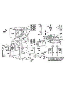 Cylinder,Cylinder Head parts for Briggs & Stratton Engine 080212-2402-01 from AppliancePartsPros.com